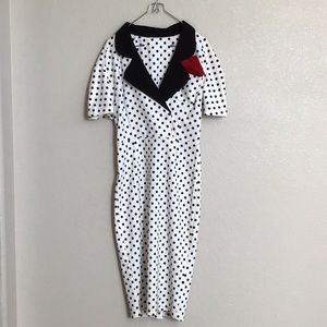 Tatyana polka dot secretary dress.